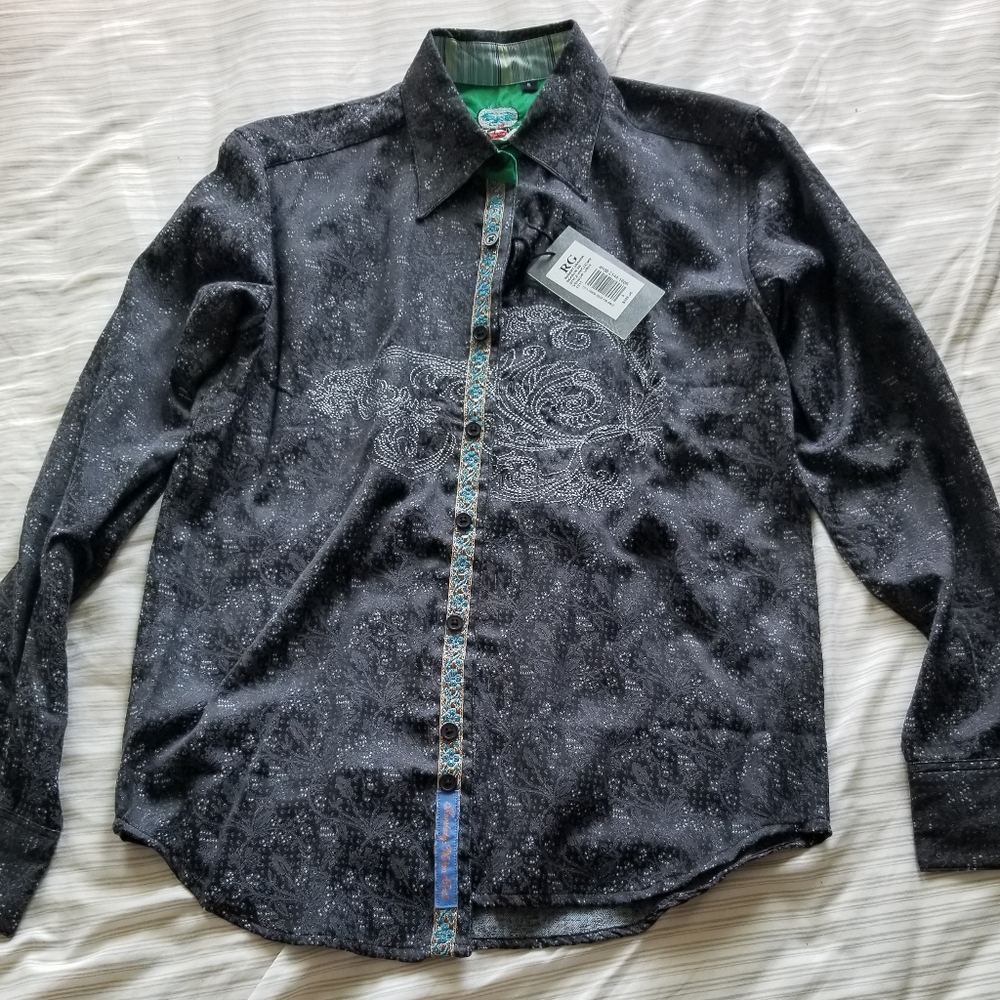 Robert Graham Small S Shirt Long Sleeve New with tags